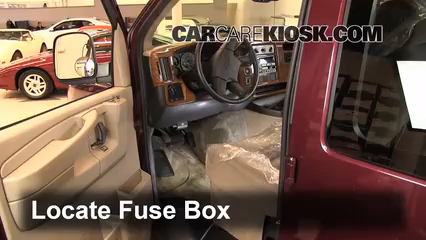 Interior Fuse Box Location: 1996-2014 GMC Savana 3500 - 2003 GMC Savana